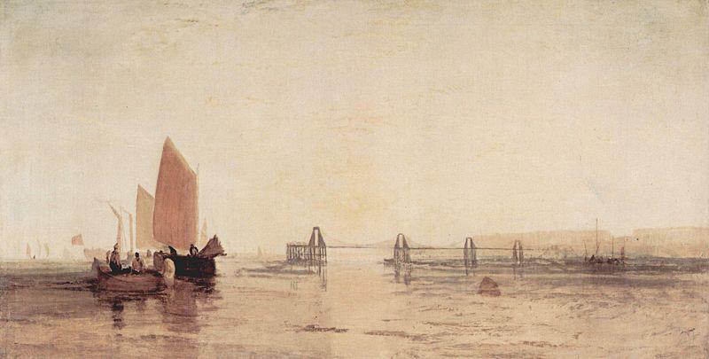 Joseph Mallord William Turner Die Chain-Pier von Brighton oil painting image